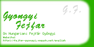 gyongyi fejfar business card
